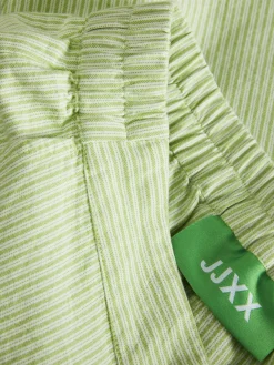 Jjxx Jxsiva Oxford Pocket Shorts Ln 4662423 Parrot Green Blanc De Blanc