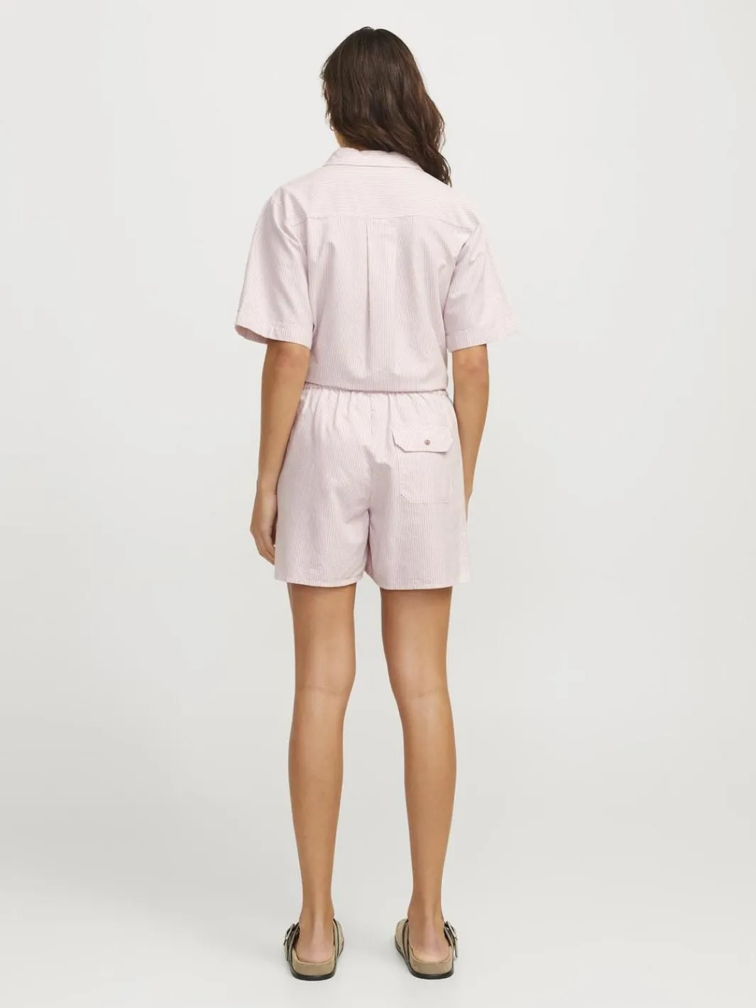 Best Jjxx Jxsiva Oxford Pocket Shorts Ln 4662424 Mauve Shadows Blanc De Blanc