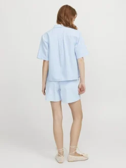 Online Jjxx Jxsiva Oxford Pocket Shorts Ln 4662422 Little Boy Blue Blanc De Blanc