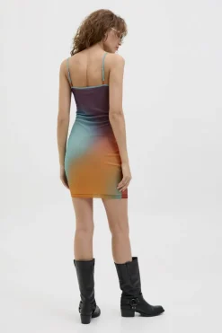 Discount Jjxx Jxstella Mesh Singlet Mini Dress 4765365 Morning Glory Colorful Blur