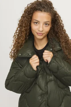 Jjxx Jxstella Shiny Quilted Jacket Sn 4602253 Grape Leaf