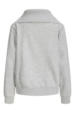 Discount Jjxx Jxstudio Vesterbro Flat Knit Zip Swt Sn 5000235 Light Grey Melange Bright White Jjxx Studio