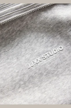 Discount Jjxx Jxstudio Vesterbro Flat Knit Zip Swt Sn 5000235 Light Grey Melange Bright White Jjxx Studio