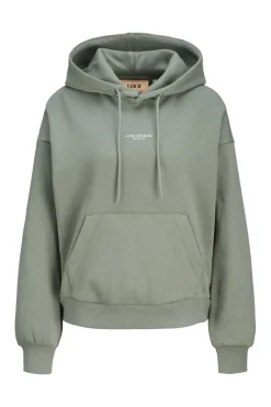 Outlet Jjxx Jxstudio Vesterbro Ls Rlx Hood Swt 4797431 Sea Spray Bright White Jjxx Studio