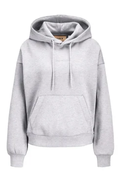 Discount Jjxx Jxstudio Vesterbro Ls Rlx Hood Swt 4867439 Light Grey Melange Bright White Jjxx Studio