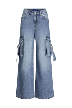 Hot Jjxx Jxtokyo Wide Cargo Jeans 4634493 Light Blue Denim