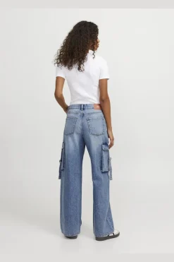 Hot Jjxx Jxtokyo Wide Cargo Jeans 4634493 Light Blue Denim