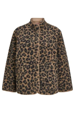 Discount Jjxx Jxvera Teddy Jacket 4733604 Cornstalk Leopard