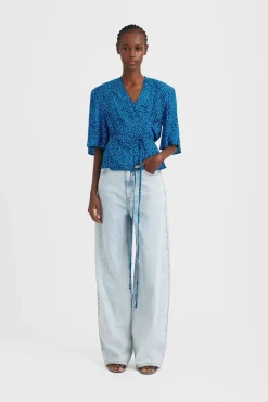 Hot Gestuz KailyGZ HW wide jeans Light blue washed