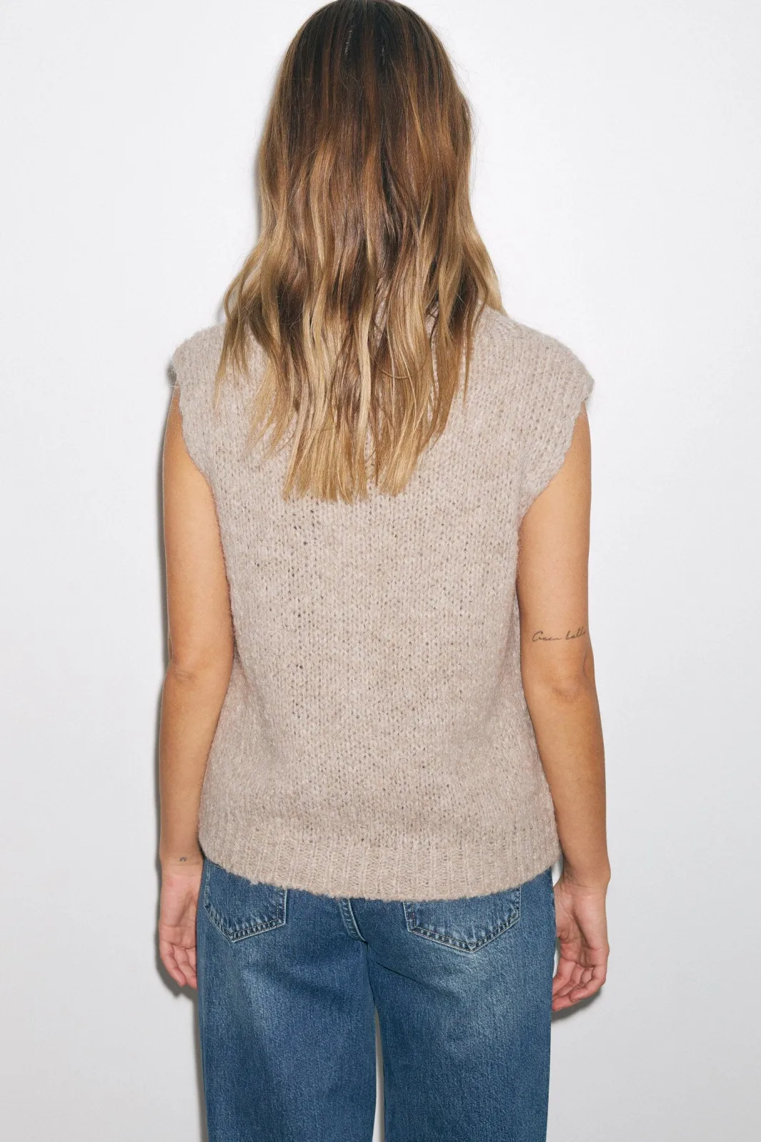 Outlet Noella Kala Knit Vest 11162185 Oatmeal