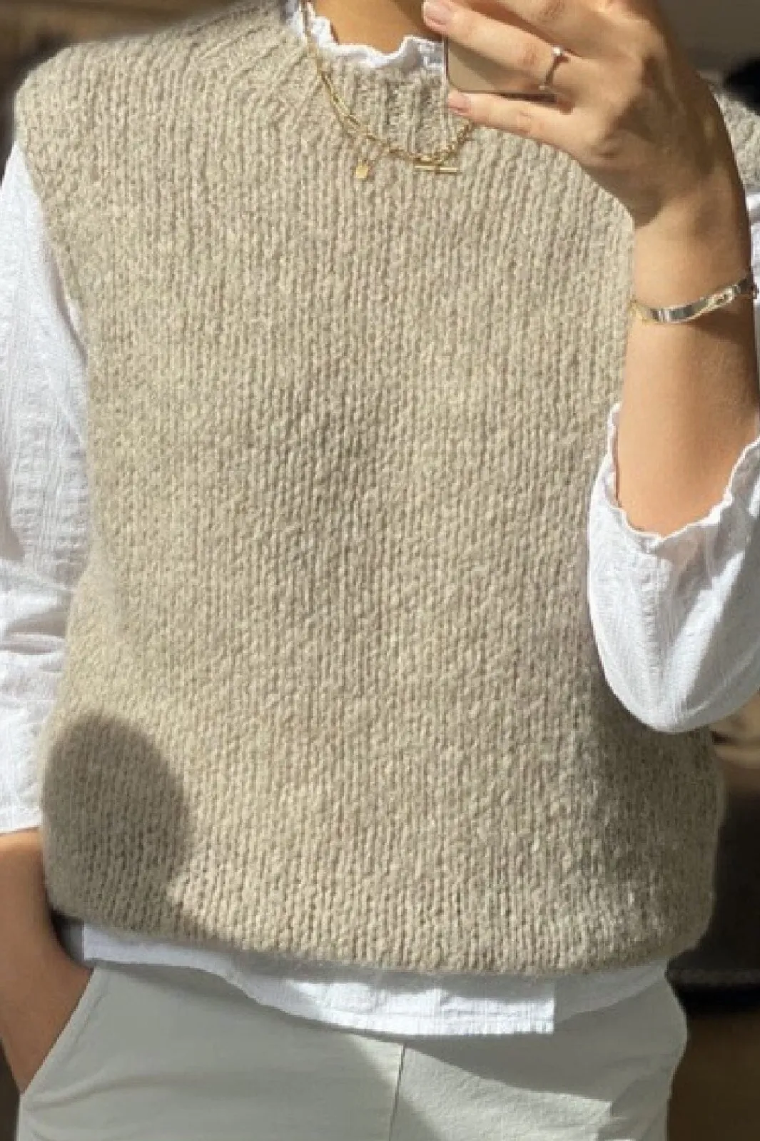 Best Noella Kala Vest Wool Sand