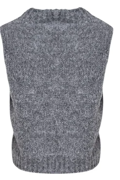 Clearance Noella Kala Vest Wool Dark Grey Melange