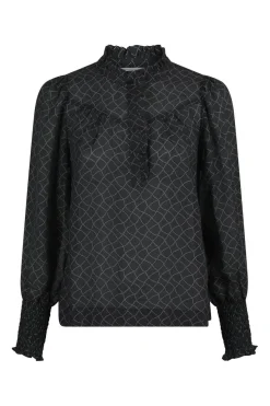 Neo Noir Karia Illusion Blouse Black