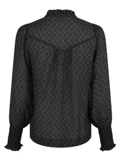 Neo Noir Karia Illusion Blouse Black
