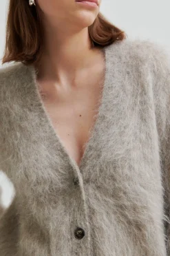 New Second Female Karla Knit Cardigan 60286 1043 Pumice Stone