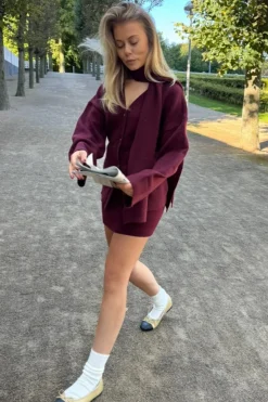 Hot BYIC Karmaic Fitted Cardigan H095-3 bordeaux Bordeaux
