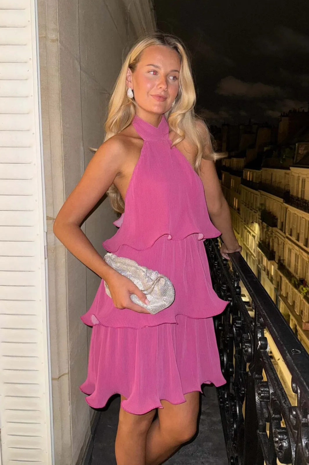 BYIC Karmenic Dress A23993 Fuchsia Pink