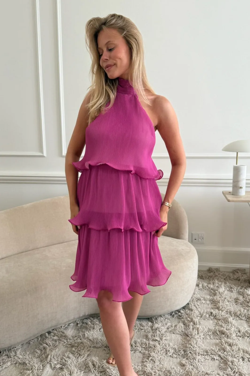 BYIC Karmenic Dress A23993 Fuchsia Pink