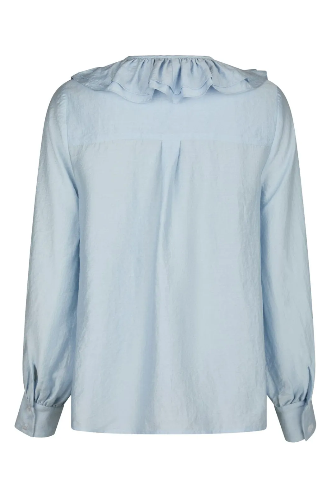 Outlet Neo Noir Katarina Crepe Ruffle Blouse 166497 145