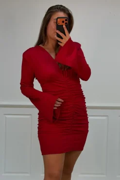 Clearance A-bee Katia dress Burgundy