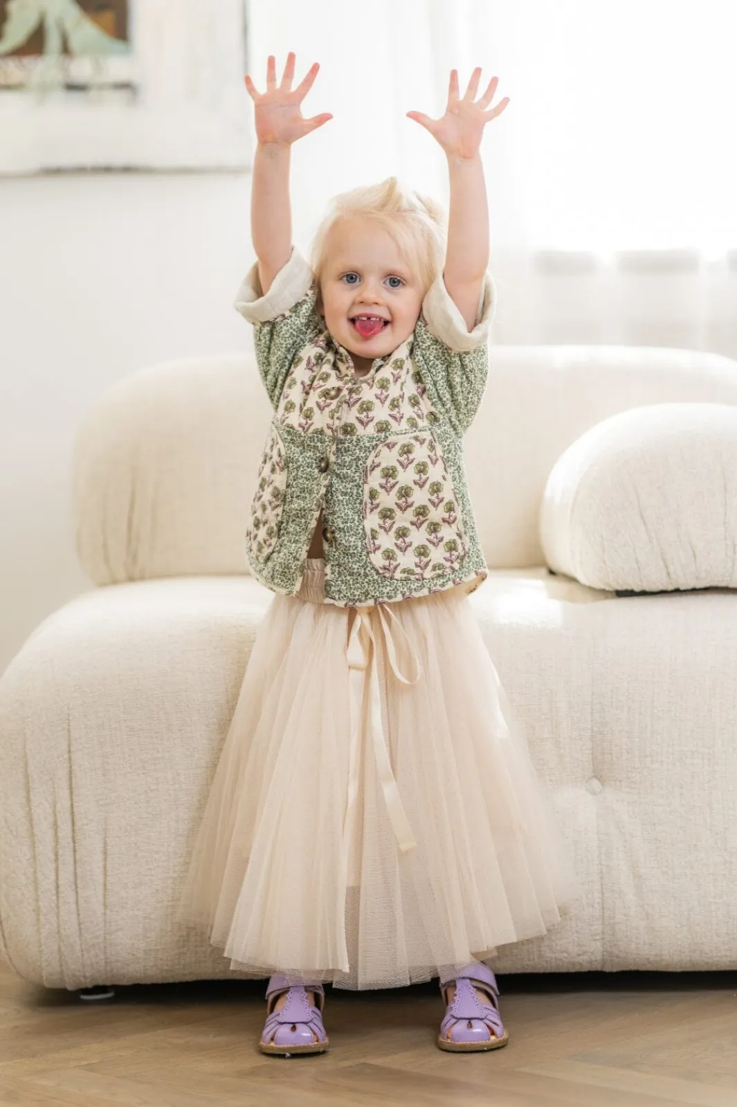 Clearance EMM Copenhagen Kids Daisy Skirt Creme