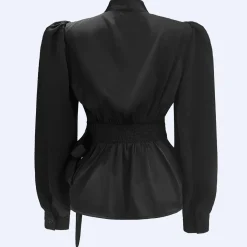 Discount Liberte Kiki-Ls-Wrap-Blouse 22310 Black