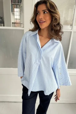 Outlet Continue Klara Shirt 14777 Blue Stripe