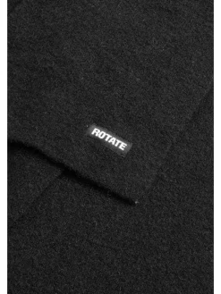 Sale Rotate Knit Hood Scarf 115260100 BLACK