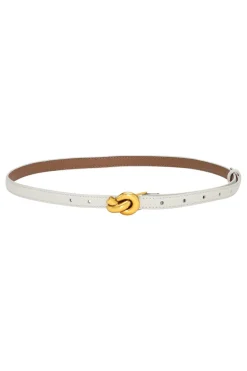 Outlet Plissé Copenhagen Knot Belt White