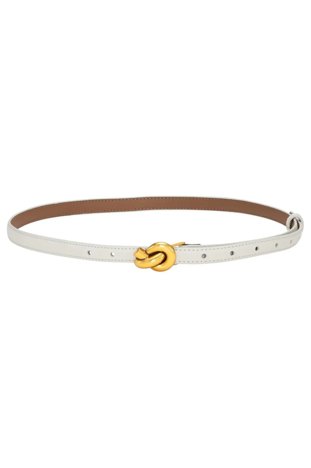 Outlet Plissé Copenhagen Knot Belt White