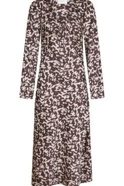 Clearance Neo Noir Krisha Graphic Fade Dress 164344 Chocolate Brown