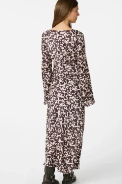 Clearance Neo Noir Krisha Graphic Fade Dress 164344 Chocolate Brown