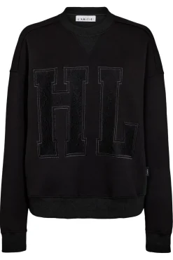 Best Haute L'Amitié Lace Application Sweat HL10246 Black