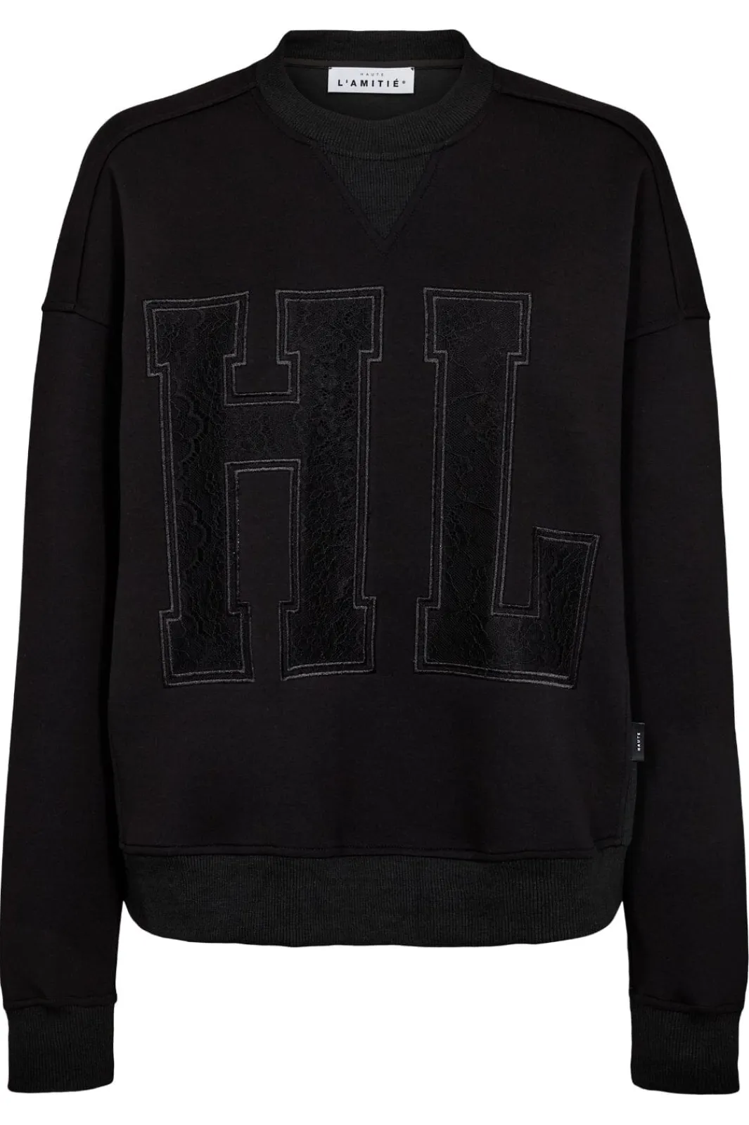 Best Haute L'Amitié Lace Application Sweat HL10246 Black