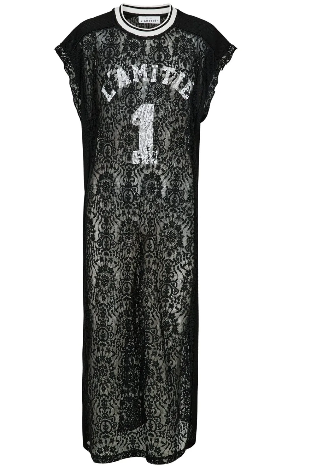 Haute L'Amitié Lace Football Frill Dress HL10132 Black