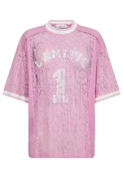 Outlet Haute L'Amitié Lace Football Tee HL10001 Candyfloss