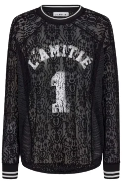 Outlet Haute L'Amitié Lace Ls Football Blouse HL10471 Black