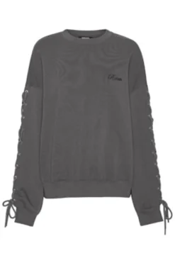 Clearance Rotate Lacing Crewneck 1154681205 1205 Gray Pinstripe
