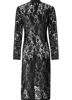 New Liberte Lacy Ls Long Dress 22272 Black Lace
