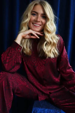 Hot Liberte Lala Ls Shirt 21529 Bordeaux