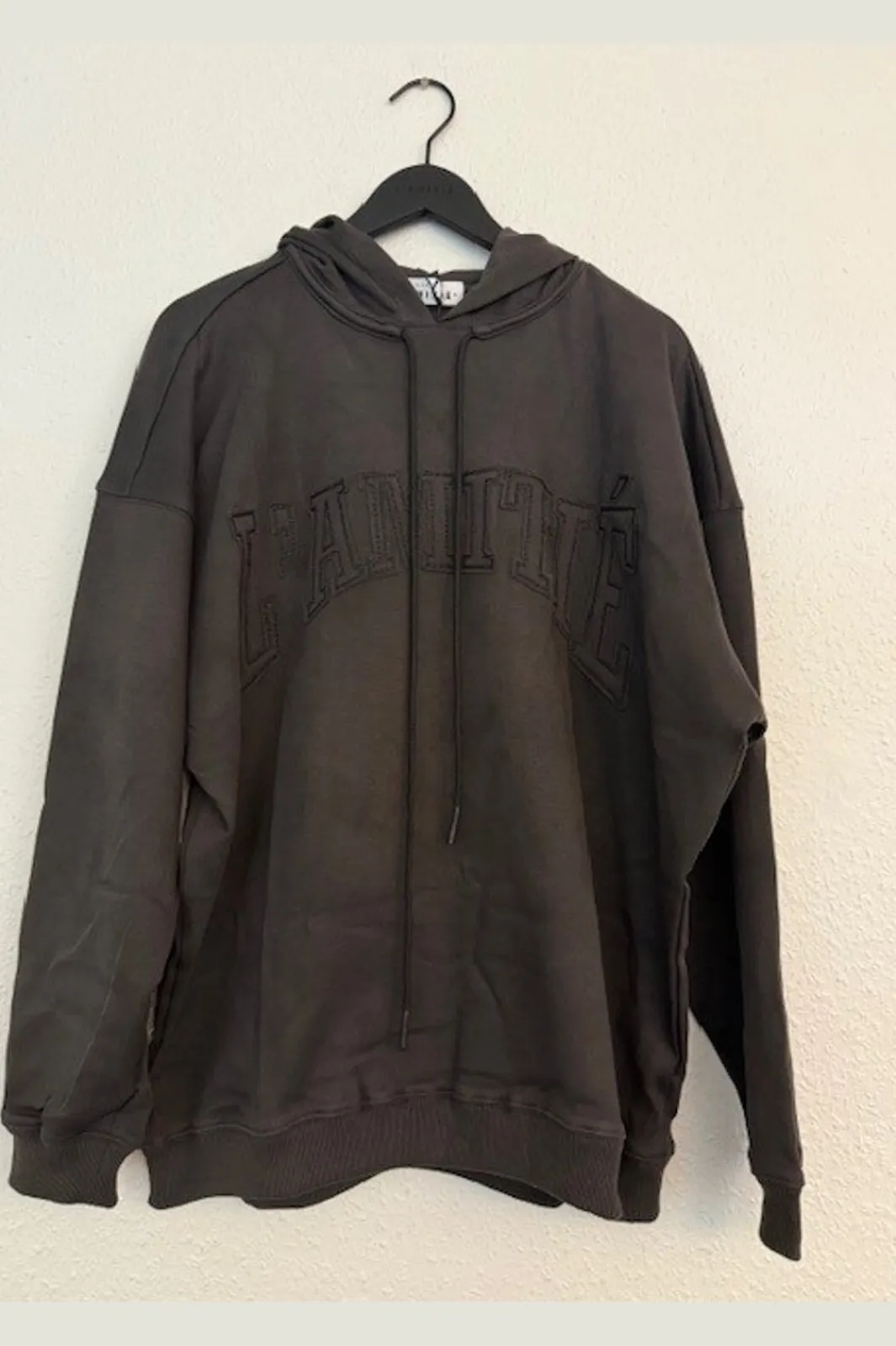 New Haute L'Amitié L'Amitié Application Hoodie HL10372 Dark Grey