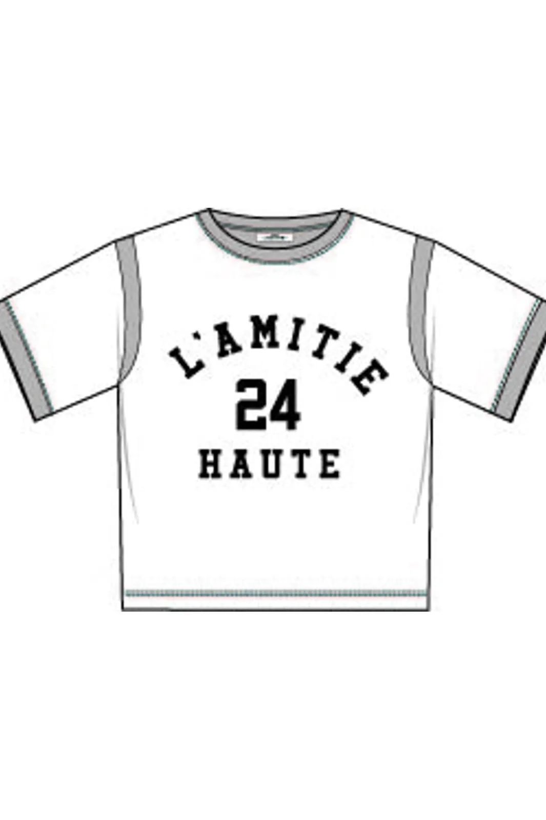Discount Haute L'Amitié L'Amitié Loose Team Tee HL10013 Pearl