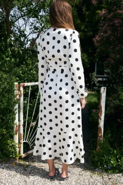 Hot Cras Lara Dress C1687 8139 Lily White Dot