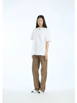 Online Rotate Large T-shirt W/ Ruffle 115282400 400 Bright White