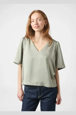 Clearance Neo Noir Largo Heavy Sateen Blouse 160108 627