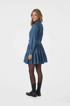 Neo Noir Latifana Denim Dress 166987 140
