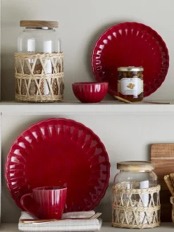 Discount Bloomingville Latina Tallerken, Rød, Stentøj 82061930 Red