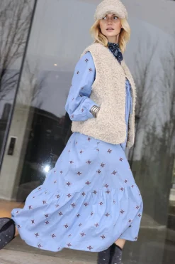 Hot Lollys Laundry Latourll Maxi Dress Ls25435-3007 22 Light Blue