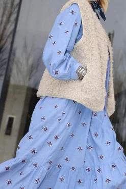 Hot Lollys Laundry Latourll Maxi Dress Ls25435-3007 22 Light Blue
