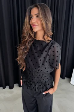 Best Continue Laura 15078 Black With Black Dot